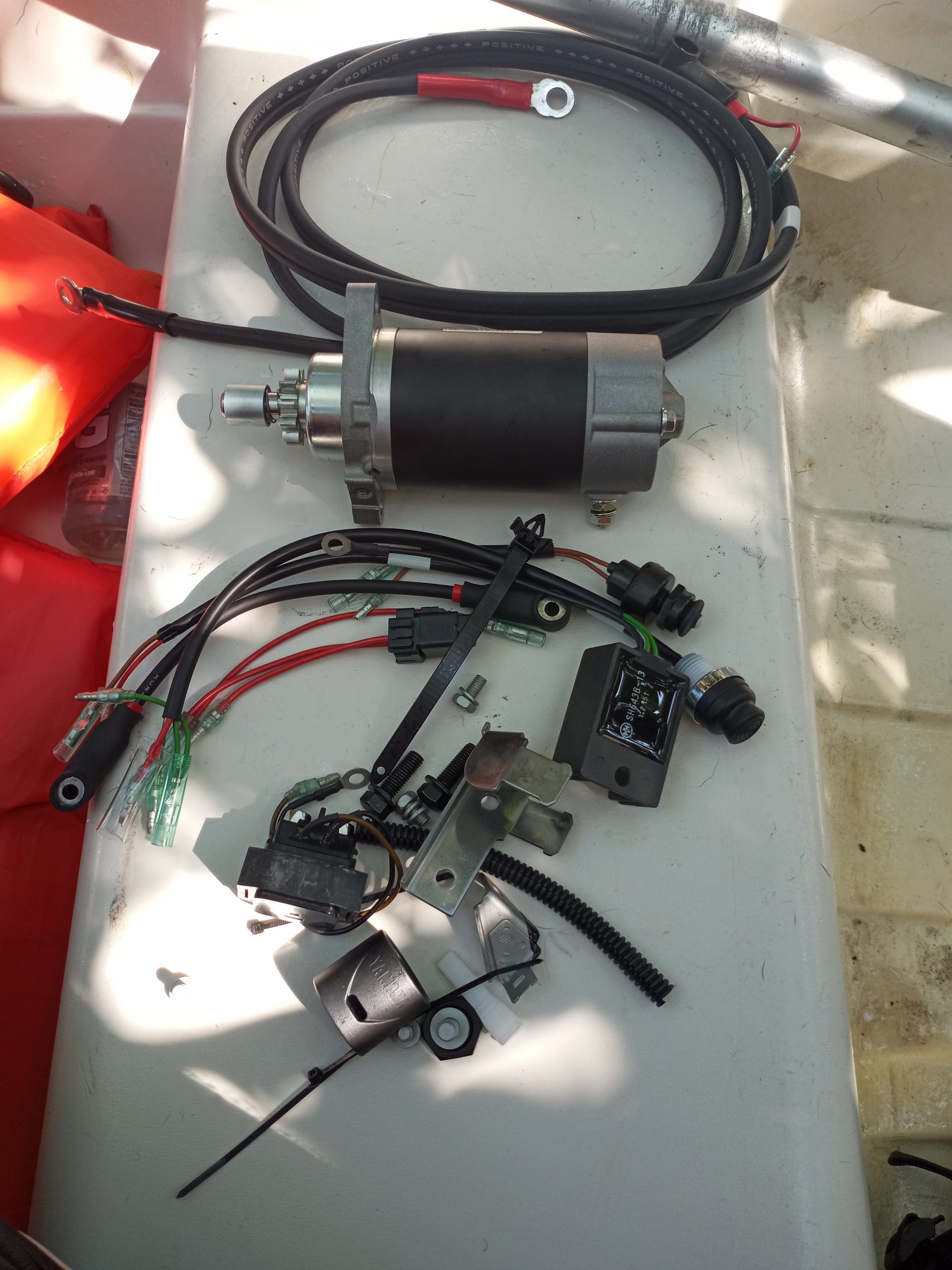 Adding Electric Start Kit To A 8HP Yamaha Outboard Motor The Sailing